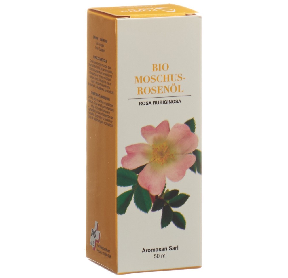 AROMASAN huile végétale de rose musquée bio 50 ml AROMASAN huile végétale de rose musquée bio 50 ml