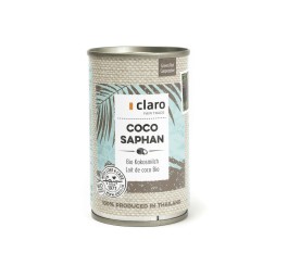 CLARO coco saphan lait de coco bio bte 160 ml