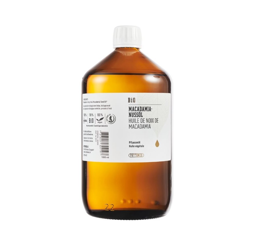 PHYTOMED Huile de noix de macadamia bio 1000 ml