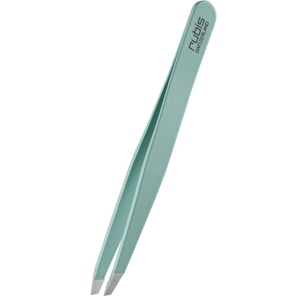 RUBIS pincette biseautée mint inox