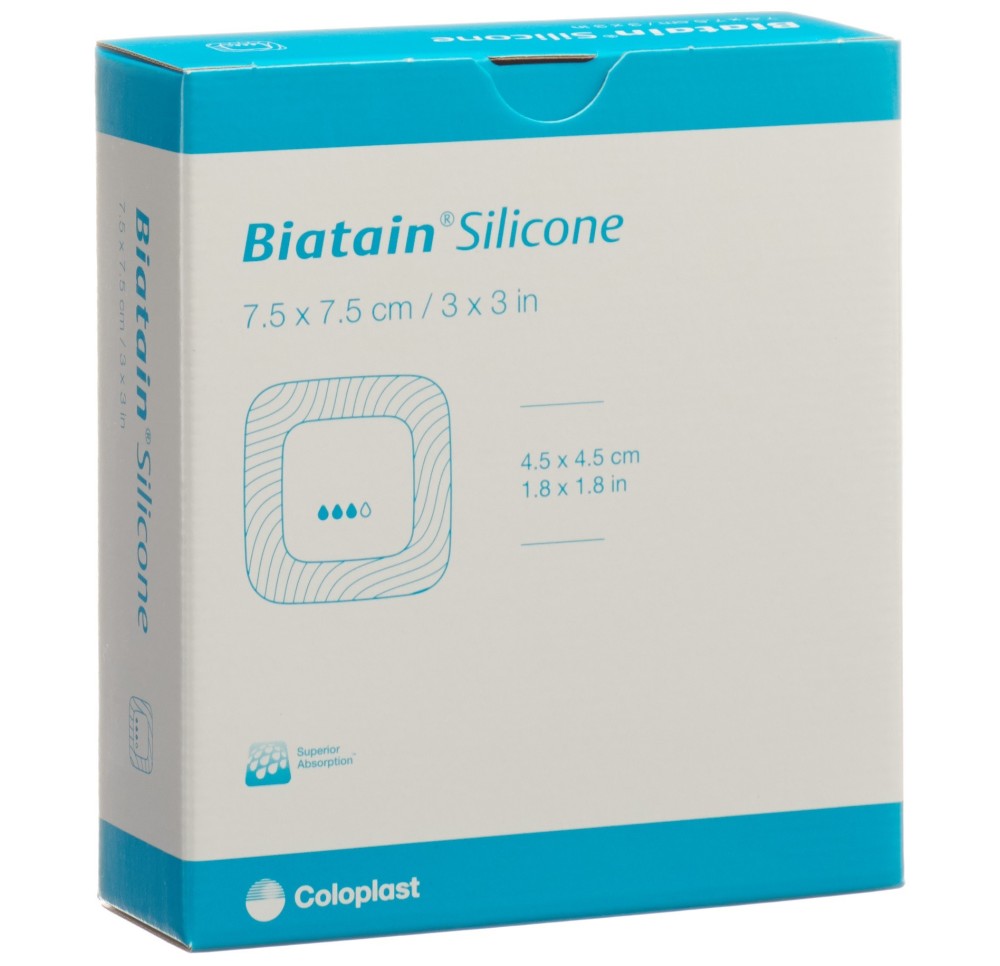 BIATAIN Silic pans mousse 7.5x7.5cm adhés 10 pce