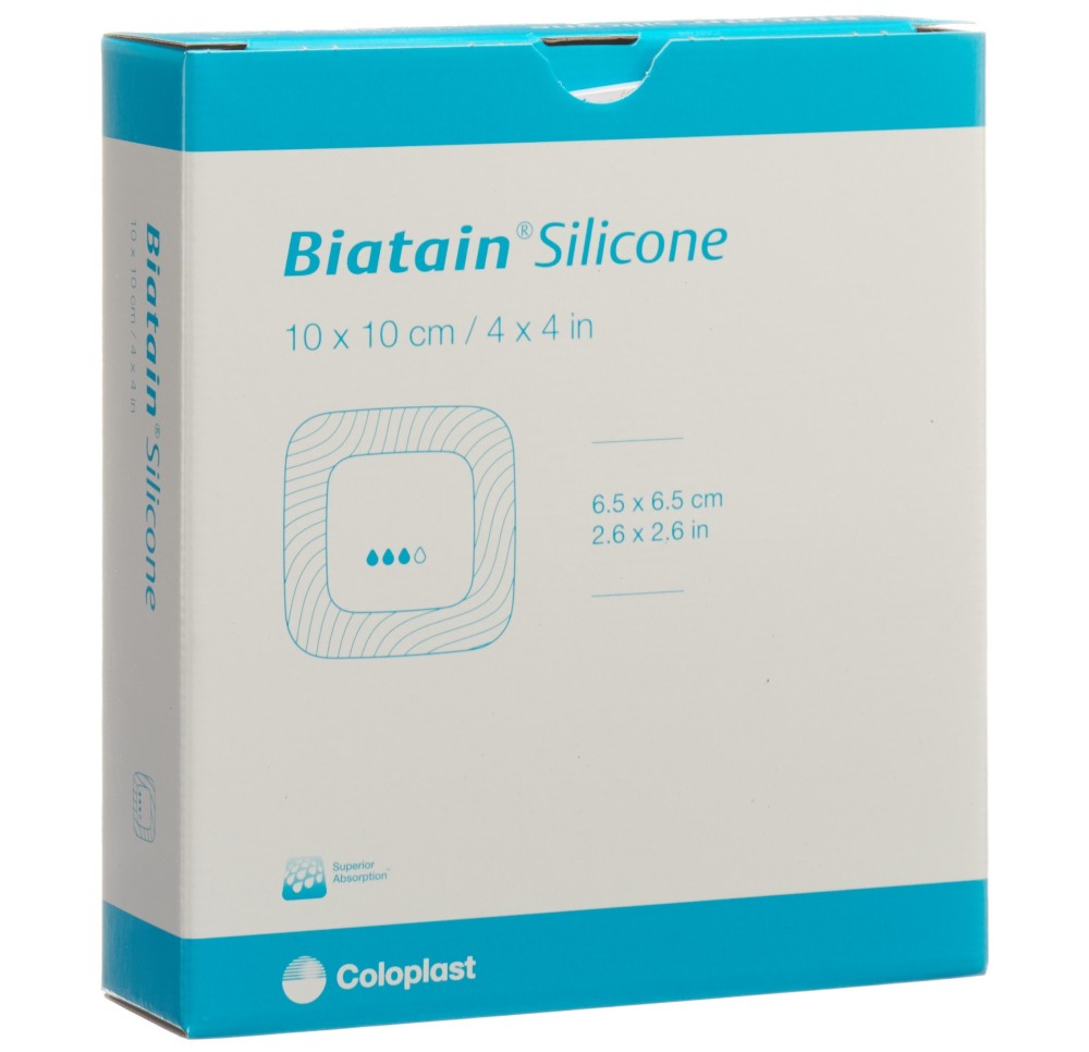 BIATAIN Silic pans mousse 10x10cm adhés 10 pce