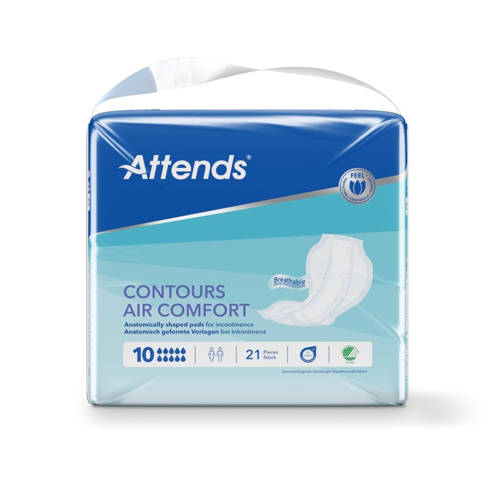 ATTENDS CONTOURS 10 air comf lange 21 pce ATTENDS CONTOURS 10 air comf lange 21 pce