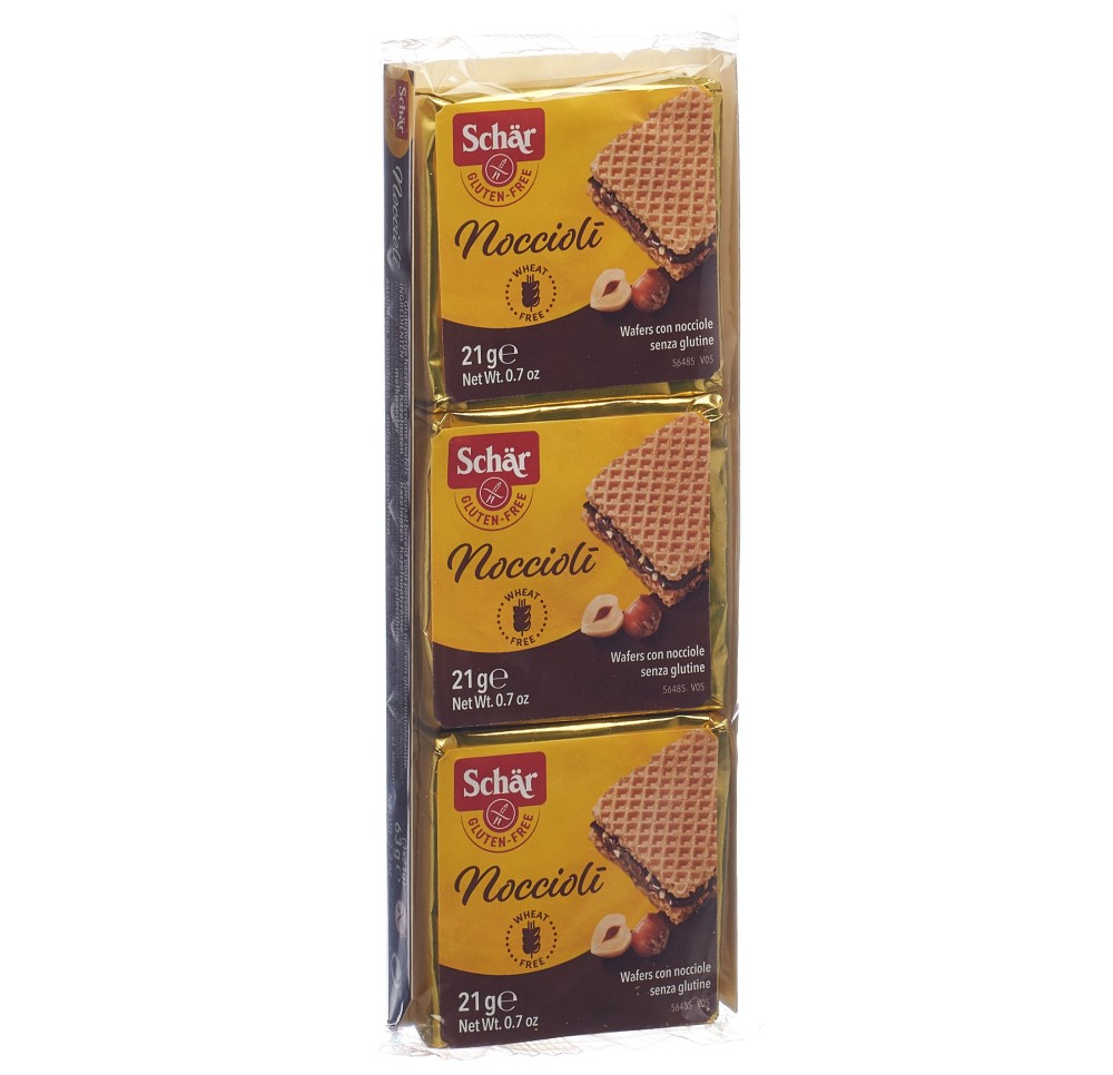SCHÄR noccioli snack 3 pc. sans gluten 63 g SCHÄR noccioli snack 3 pc. sans gluten 63 g