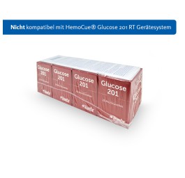 HEMOCUE microcuvet glucose 201RT plasma 4 x 25 pce