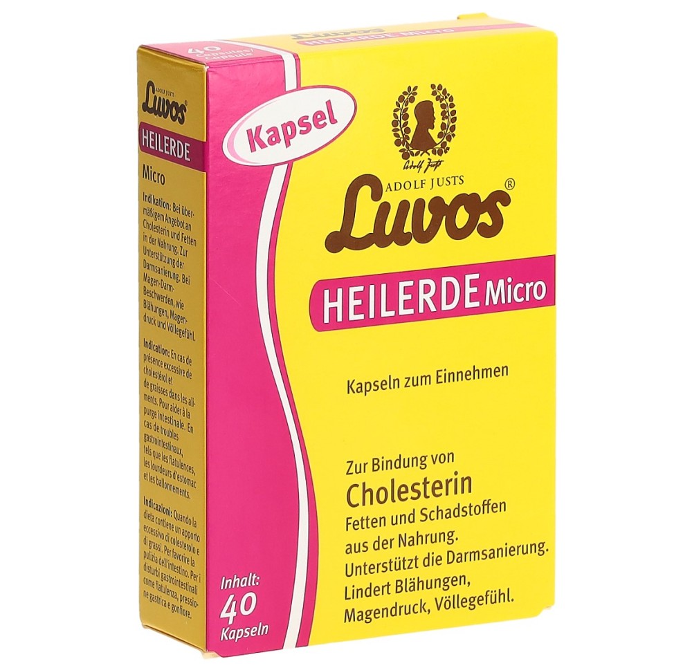 LUVOS argile médicinale micro caps 40 pce LUVOS argile médicinale micro caps 40 pce