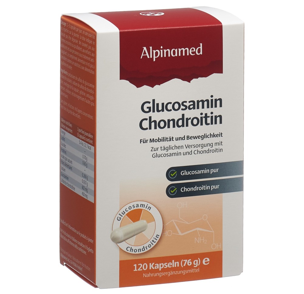 ALPINAMED Glucosamine Chondroitine caps 120 pce ALPINAMED Glucosamine Chondroitine caps 120 pce
