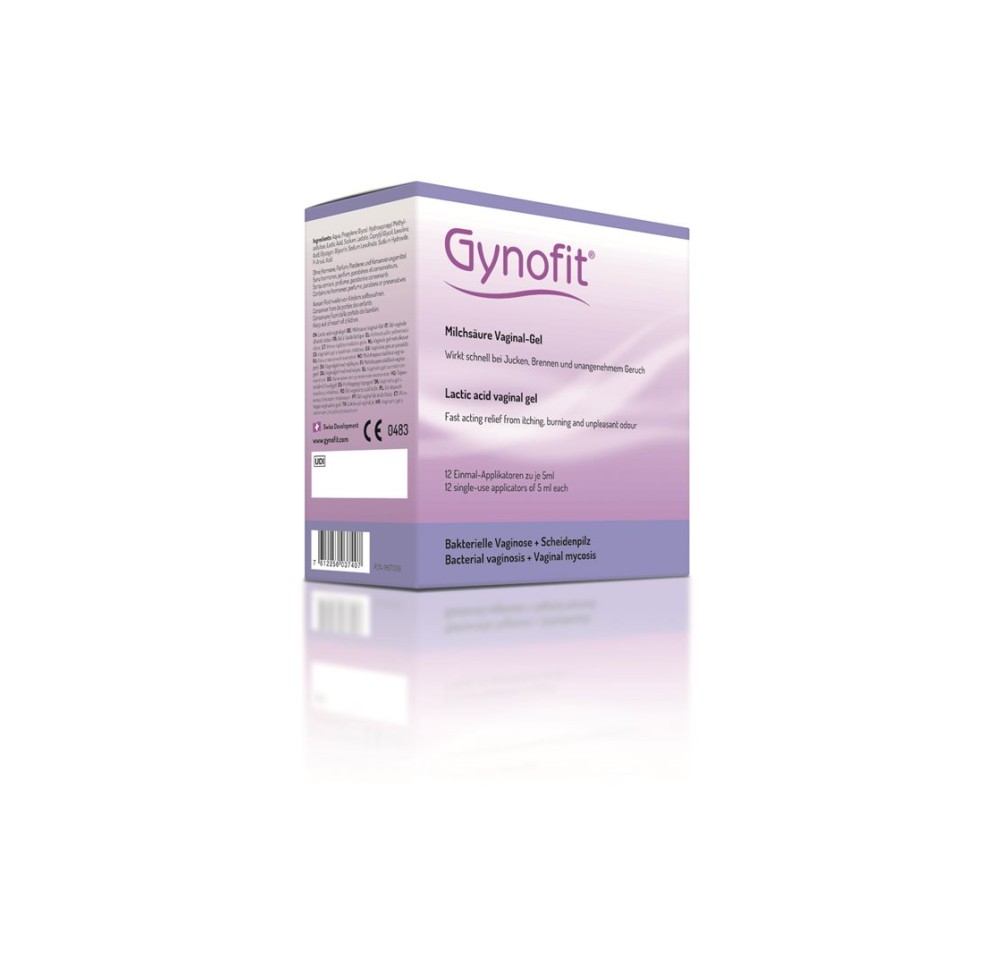 GYNOFIT gel vaginale acide lactique 12 x 5 ml