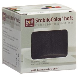 BORT STABILO COLOR bande 6cmx5m cohésive noir