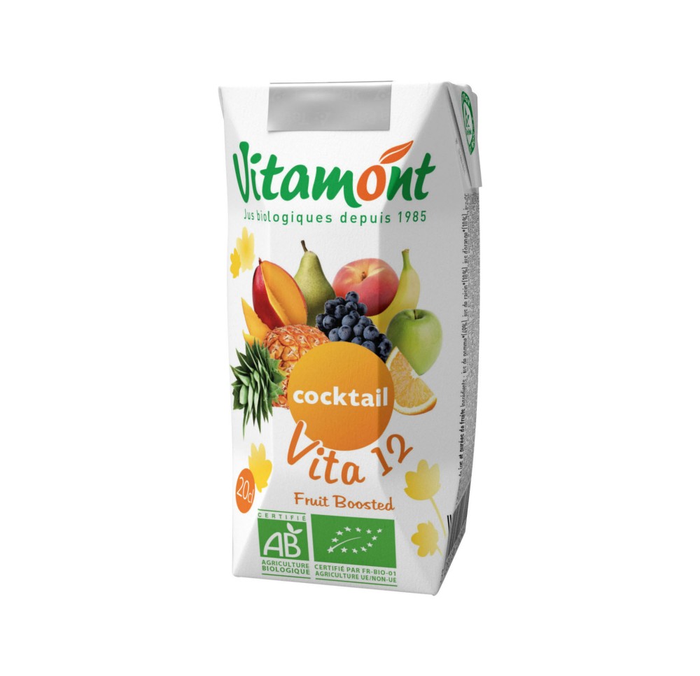 VITAMONT Jus cocktail vita 12 pur 200 ml VITAMONT Jus cocktail vita 12 pur 200 ml