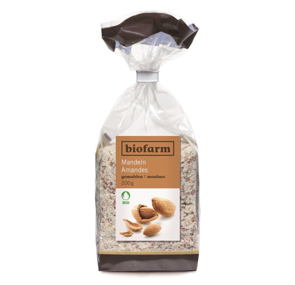BIOFARM amandes moulues bourgeon sach 200 g