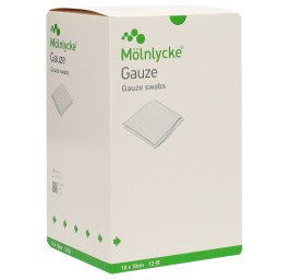 MÖLNLYCKE compr gaze 10x10cm 12cou st 24 x 5 pce
