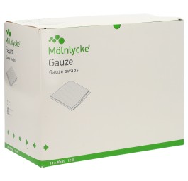 MÖLNLYCKE compr gaze 10x20cm 12cou st 50 x 2 pce