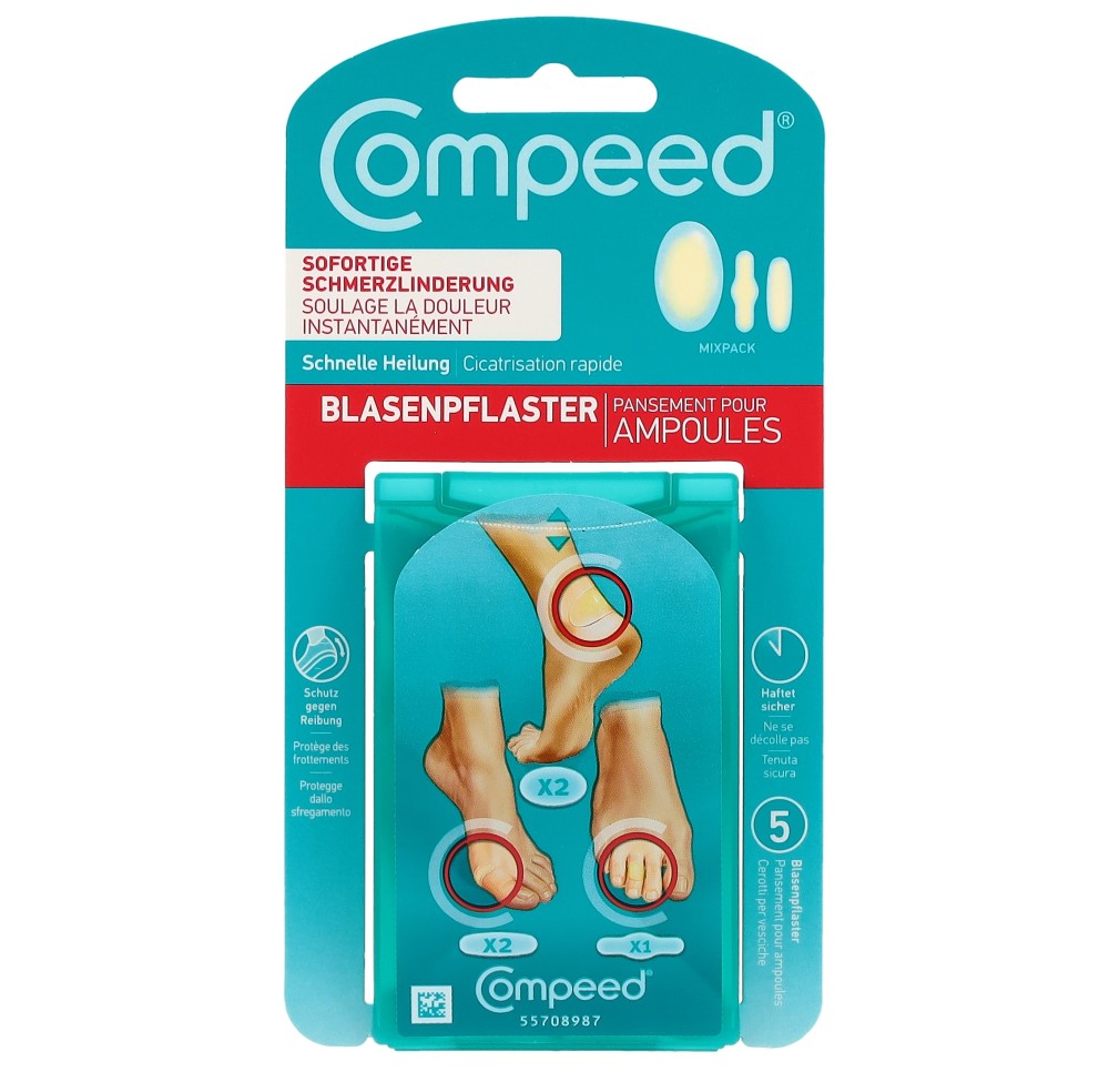 COMPEED pansement ampoules mix 5 pce COMPEED pansement ampoules mix 5 pce