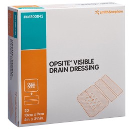 OPSITE VISIBLE DRAIN Dressing pans 9x10cm 20 pce