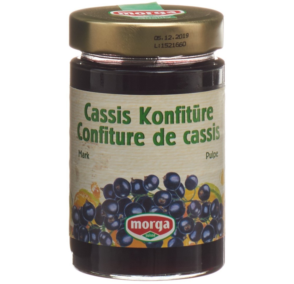 MORGA confiture pulpe de cassis 350 g MORGA confiture pulpe de cassis 350 g