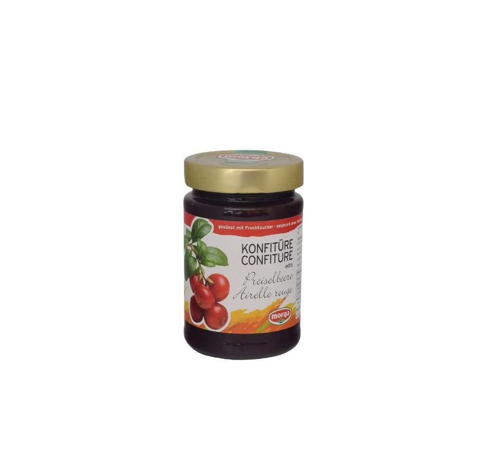 MORGA confiture airelles av fructose 350 g MORGA confiture airelles av fructose 350 g