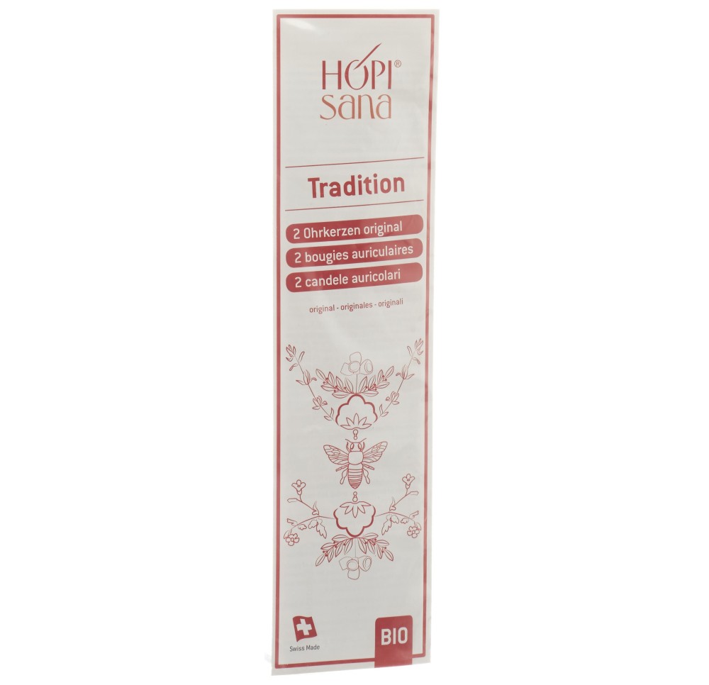 HOPISANA bougies auriculaire rouges inflamma 2 pce