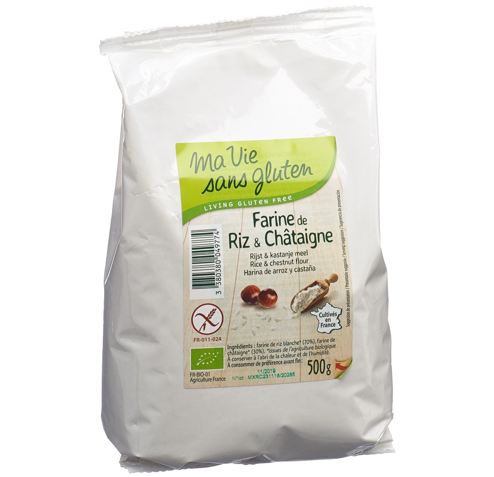 MA VIE S GLUT Farine de riz & châtaigne 500 g MA VIE S GLUT Farine de riz & châtaigne 500 g