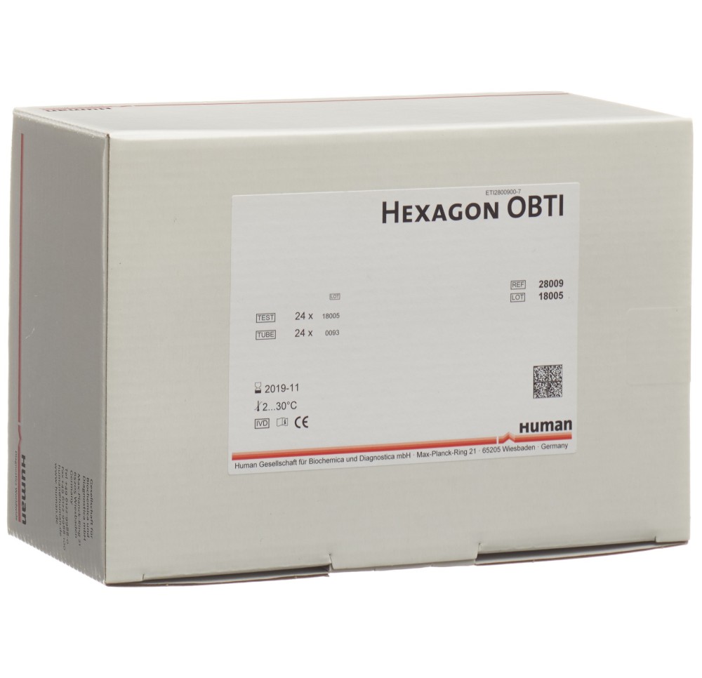 HEXAGON OBTI test immunologique selles 24 pce