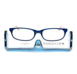 NICOLE DIEM lunettes lecture 2.50dpt Cannes navy