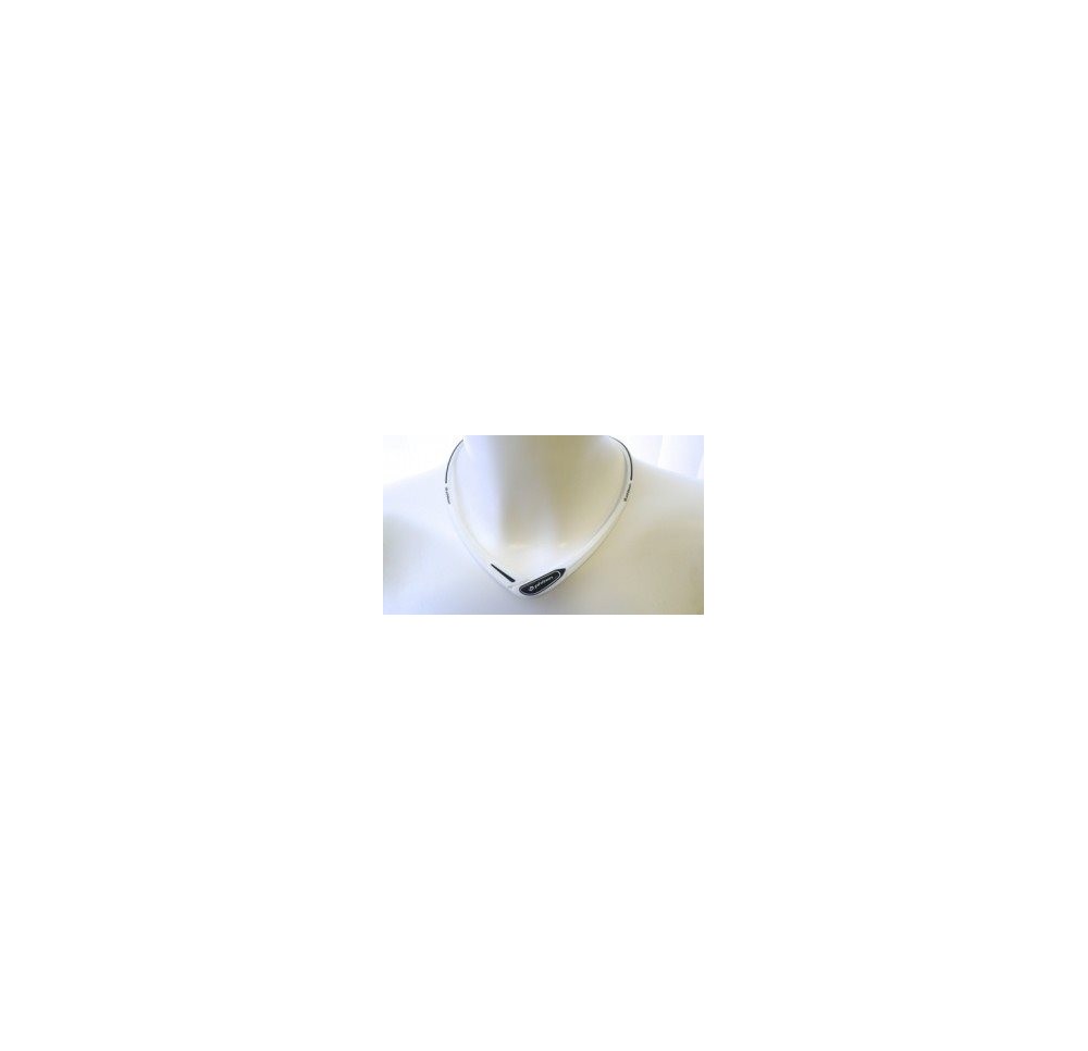 PHITEN sport collier cross 43cm blanc noir