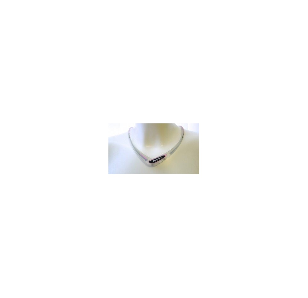 PHITEN sport collier cross 50cm transp pink PHITEN sport collier cross 50cm transp pink