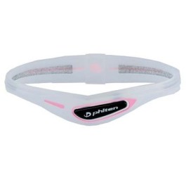PHITEN sport bracelet cross 15cm transparent pink