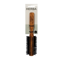 HERBA brosse à cheveux ronde olivier