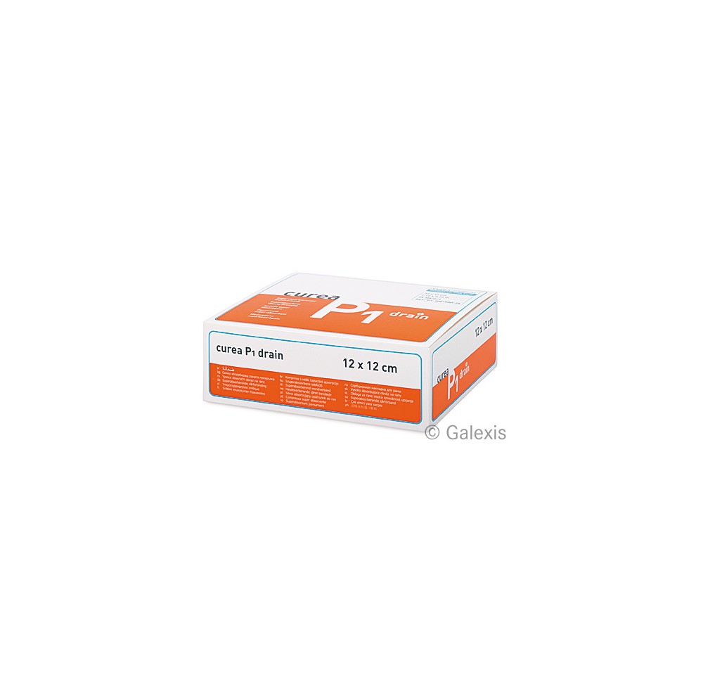 CUREA drain superabsorbant 12x12cm stérile 25 pce