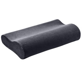 ELSA oreiller 50x11cm housse velours anthracite