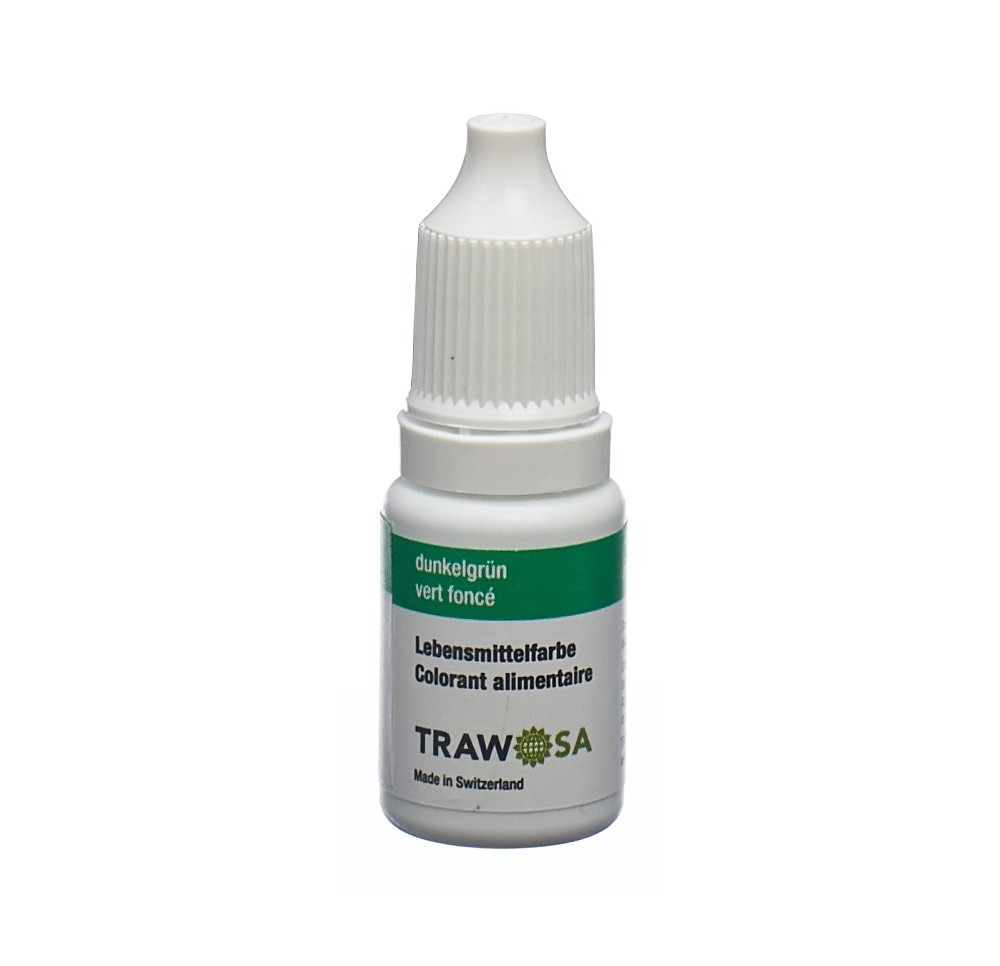 TRAWOSA colorant alimentaire vert foncé 10 ml TRAWOSA colorant alimentaire vert foncé 10 ml