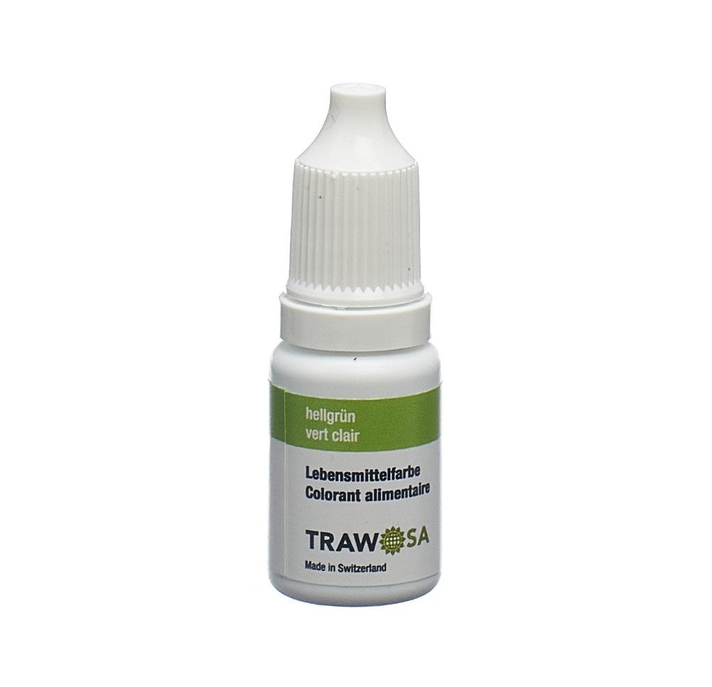 TRAWOSA colorant alimentaire vert clair 10 ml