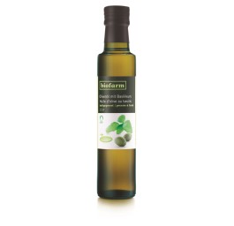 BIOFARM huile olive avec basilic bourgeon 250 ml