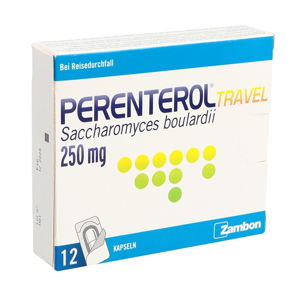 PERENTEROL travel caps 250 mg 12 pce PERENTEROL travel caps 250 mg 12 pce