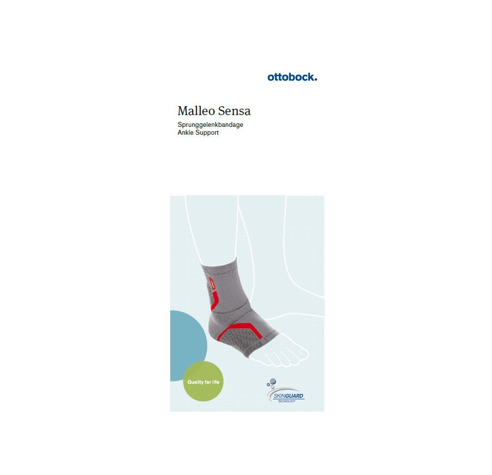 MALLEO SENSA chevillère XS droit gris perle