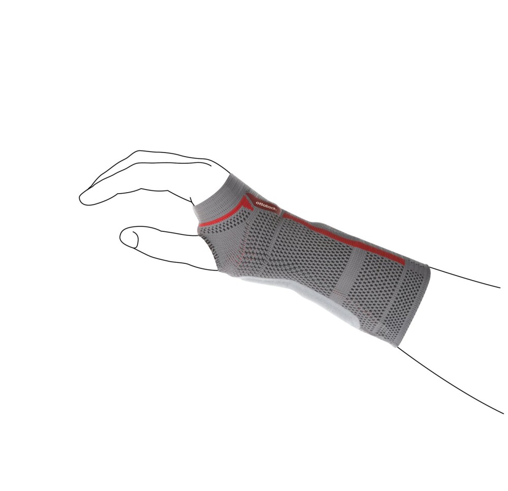 MANU SENSA bandage poignet L gauche gris perle
