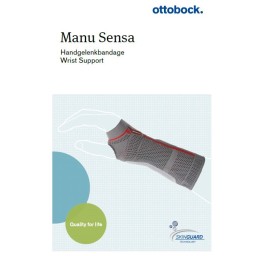 MANU SENSA bandage poignet L droit gris perle