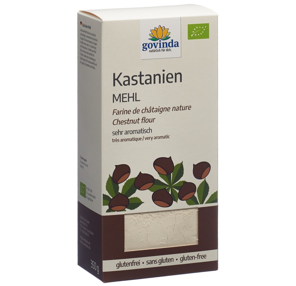 GOVINDA farine de châtaigne nature bio 350 g GOVINDA farine de châtaigne nature bio 350 g
