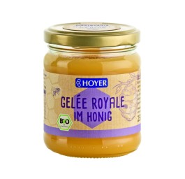 HOYER miel enrichi de gelée royale bio verre 250 g