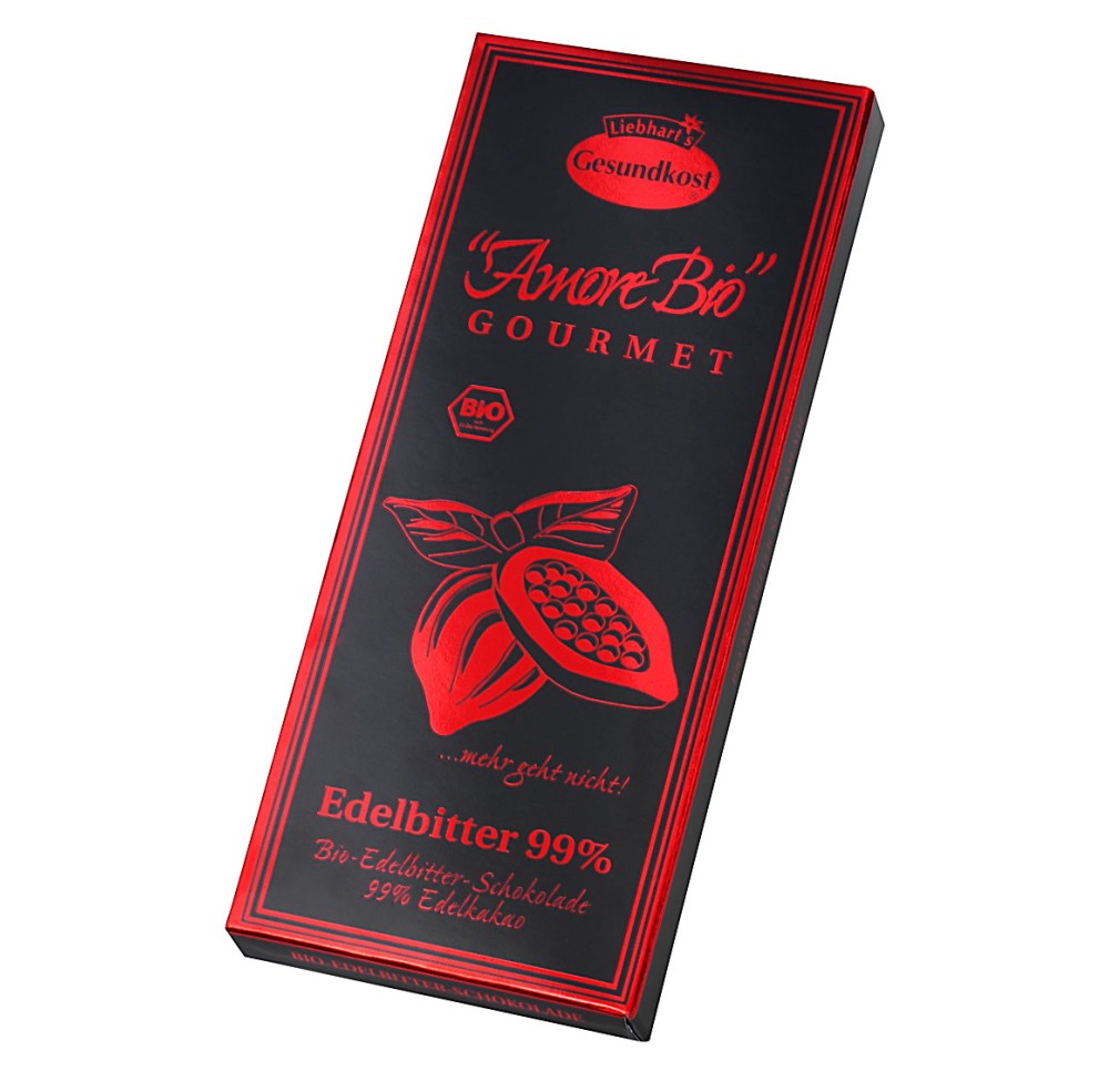 LIEBHARTS chocolat noir 99% cacao tabl bio 80 g LIEBHARTS chocolat noir 99% cacao tabl bio 80 g