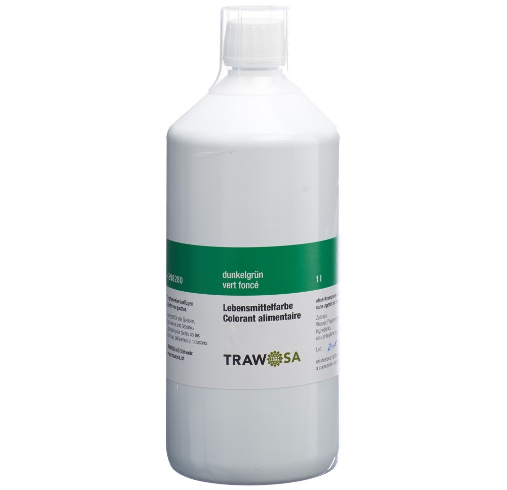 TRAWOSA colorant alimentaire vert foncé 1000 ml