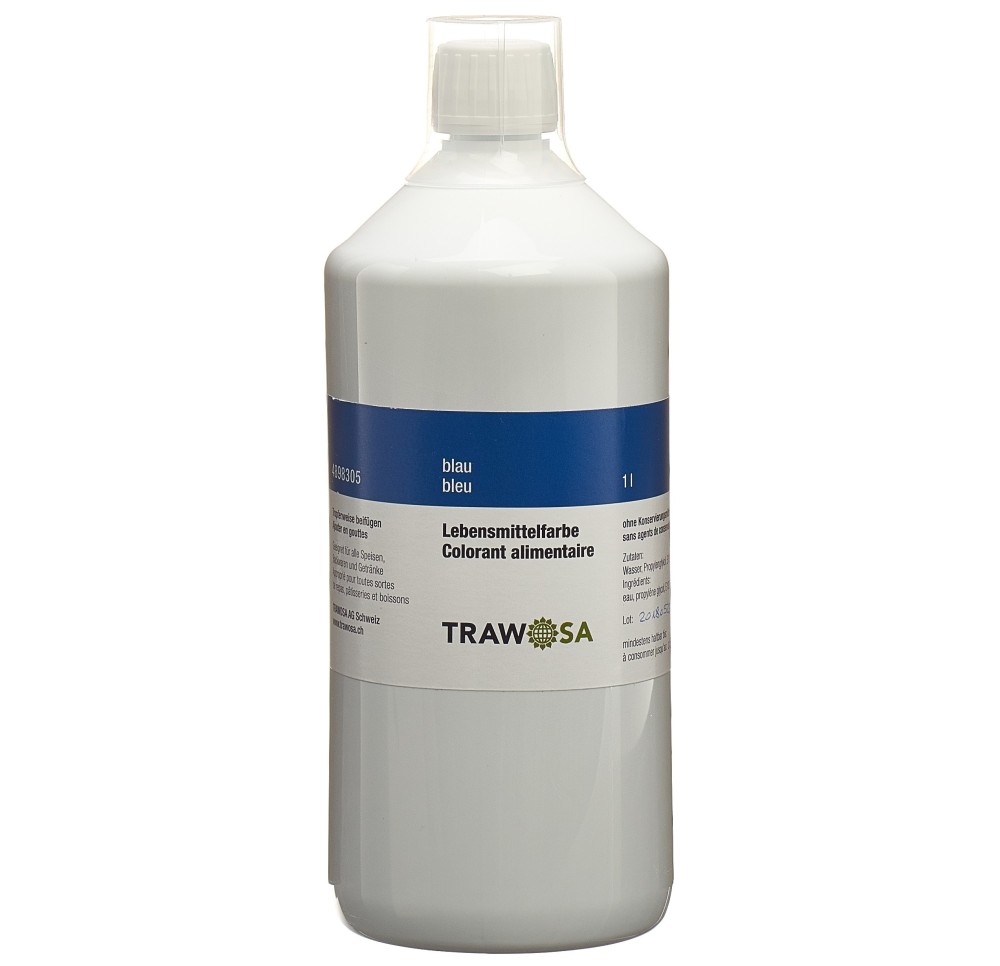TRAWOSA colorant alimentaire bleu 1000 ml