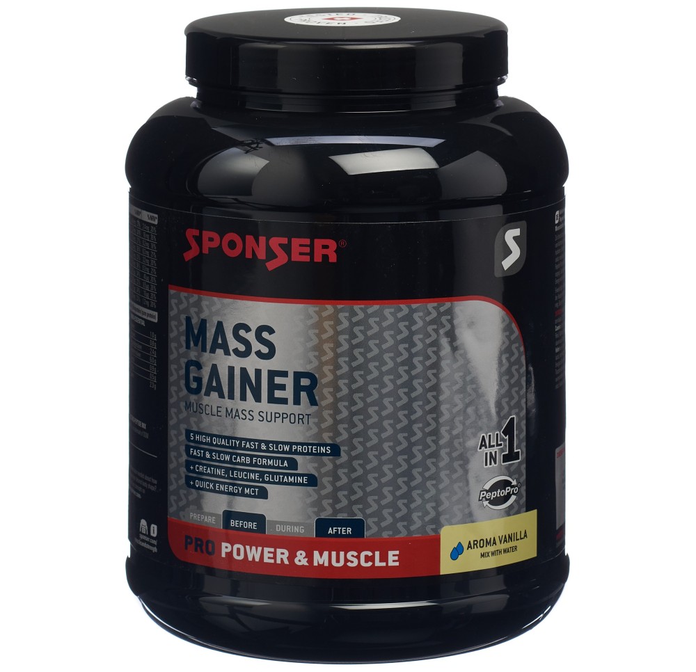 SPONSER Mass Gainer Vanilla bte 1200 g SPONSER Mass Gainer Vanilla bte 1200 g