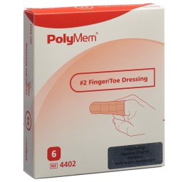 POLYMEM Finger/Toe Dressing M 6 pce