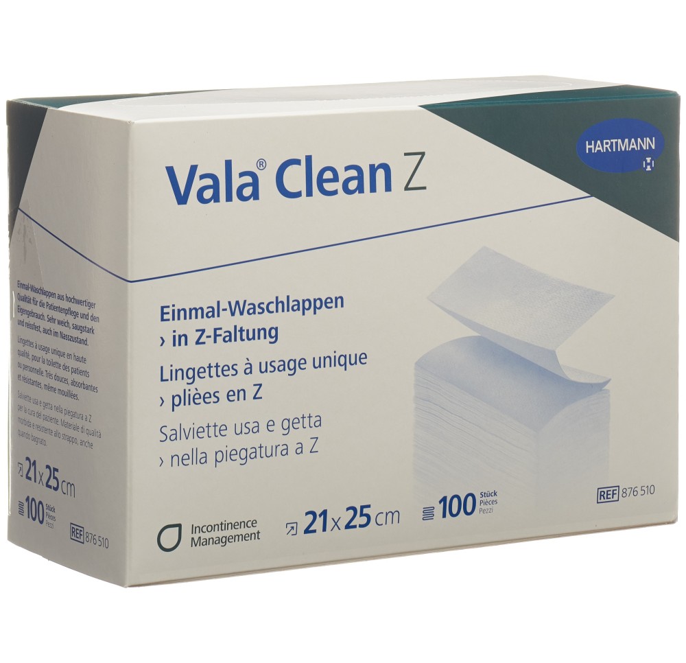 VALACLEAN Z lingette us unique 20x25cm 100 pce