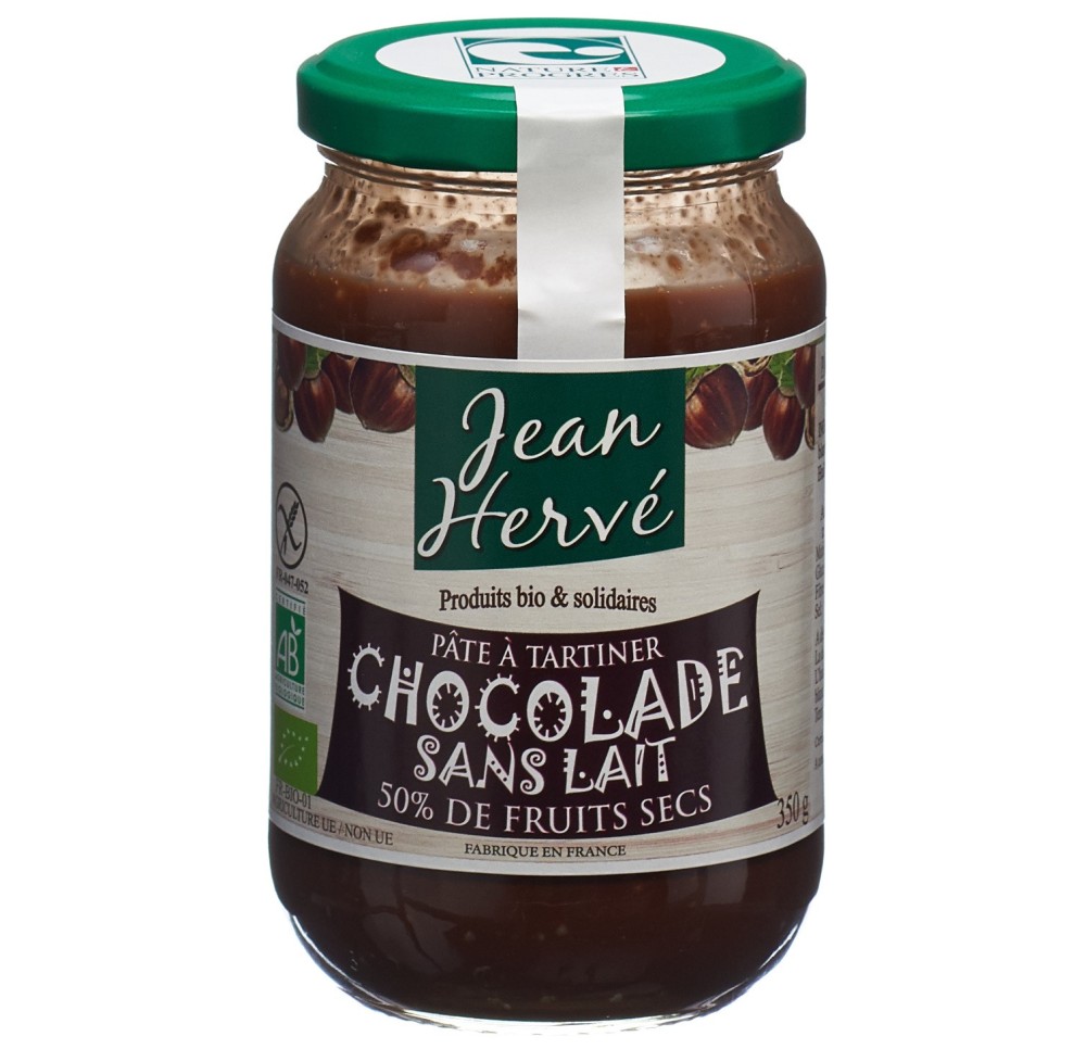 JEAN HERVE pâte chocolat sans lait 350 g JEAN HERVE pâte chocolat sans lait 350 g