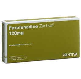 FEXOFENADINE Zentiva cpr pell 120 mg 10 pce