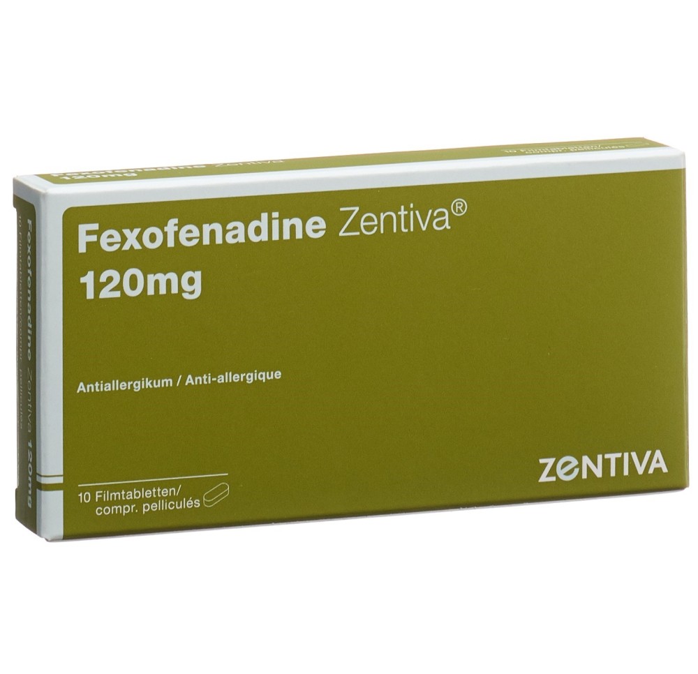 FEXOFENADINE Zentiva cpr pell 120 mg 10 pce FEXOFENADINE Zentiva cpr pell 120 mg 10 pce