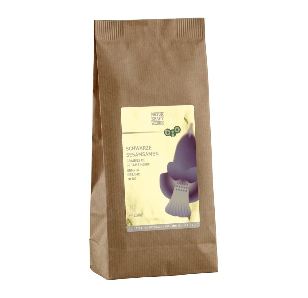 NATURKRAFTWERKE Graines de sésame noir bio 250 g NATURKRAFTWERKE Graines de sésame noir bio 250 g